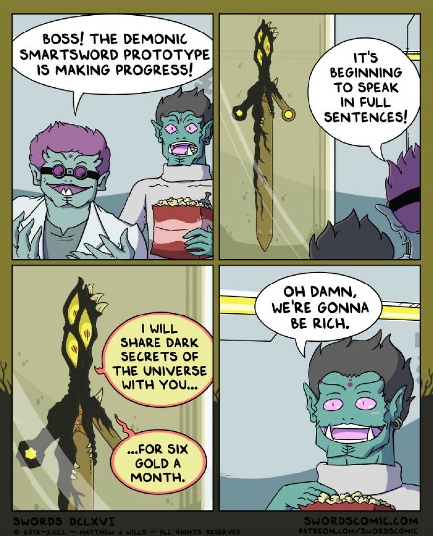 In 2023 My Webcomic All About Swords Turns 5 Years Old