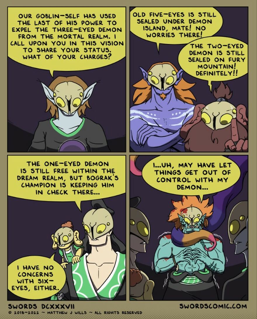 In 2023 My Webcomic All About Swords Turns 5 Years Old