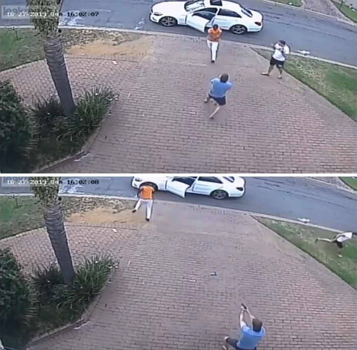 Gun Toting Gangster Gets A Big Surprise!!!