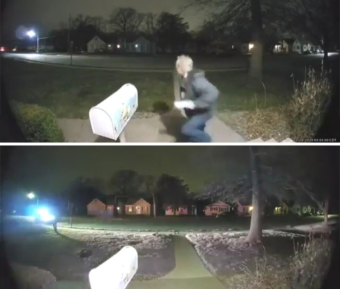 A Porch Pirate Caught Red Handed