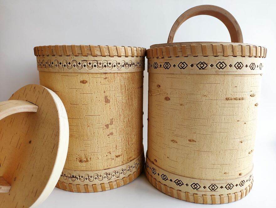 I Made Two Boxes Of Birch Bark