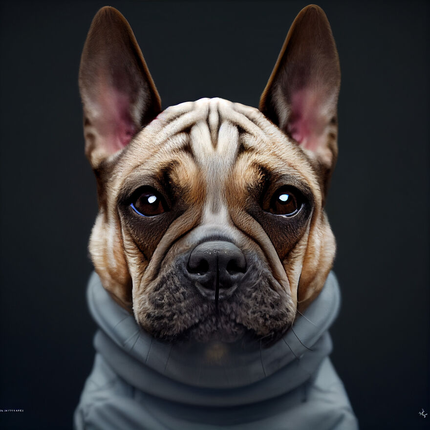 Meghan - Midjourney Reimagined Meghan Markle As A Stylish French Bulldog, One Of The Most Popular Breeds In The UK Thanks To Their Gentle Yet Mischievous And Fun-Loving Nature