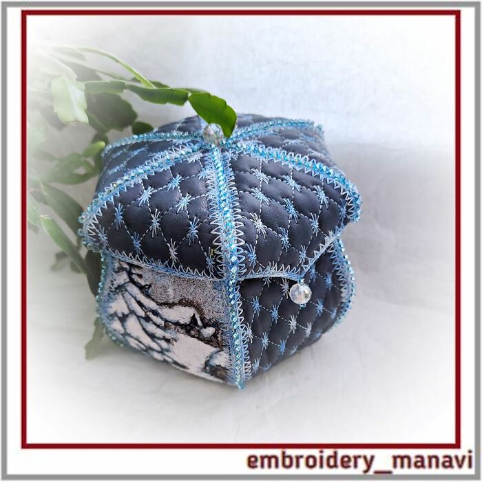 I Create Embroidery Designs, And Here Is One For A Winter Box