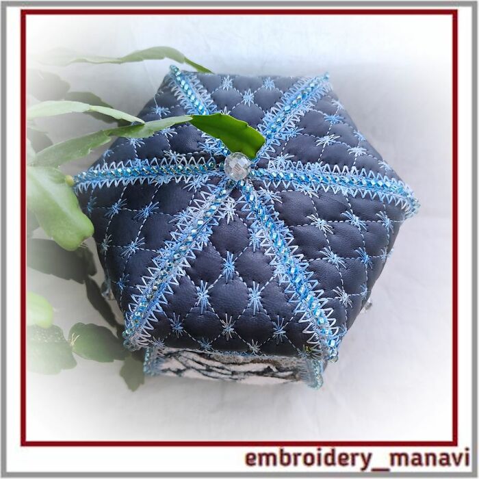 I Create Embroidery Designs, And Here Is One For A Winter Box