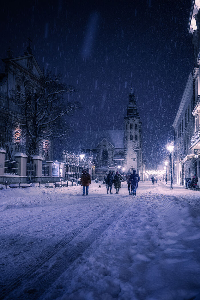 Krakow - One Of The Most Beautiful Cities In Europe Turns Into A Fairytale During Snowfall