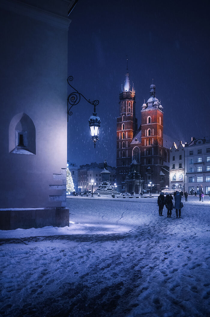 Krakow - One Of The Most Beautiful Cities In Europe Turns Into A Fairytale During Snowfall