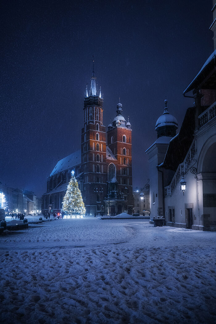 Krakow - One Of The Most Beautiful Cities In Europe Turns Into A Fairytale During Snowfall