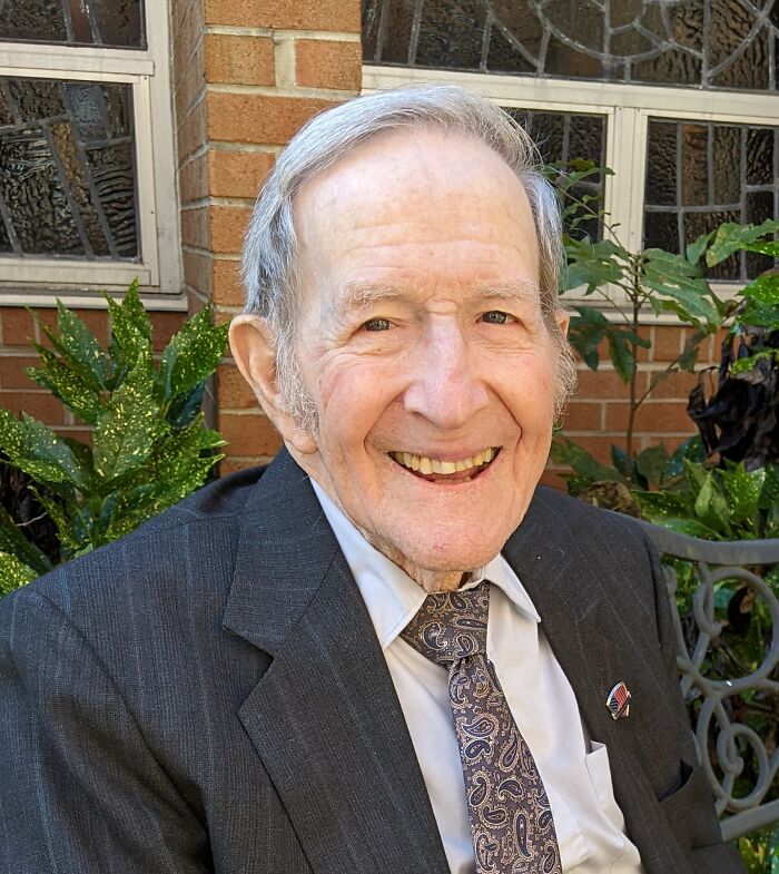 My Father-In-Law A Month Before He Turned 100. Born December 2, 1922