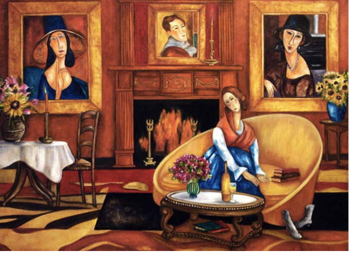 Life Without Modi - Inspired By Amedeo Modigliani