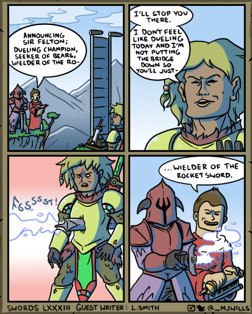 In 2023 My Webcomic All About Swords Turns 5 Years Old