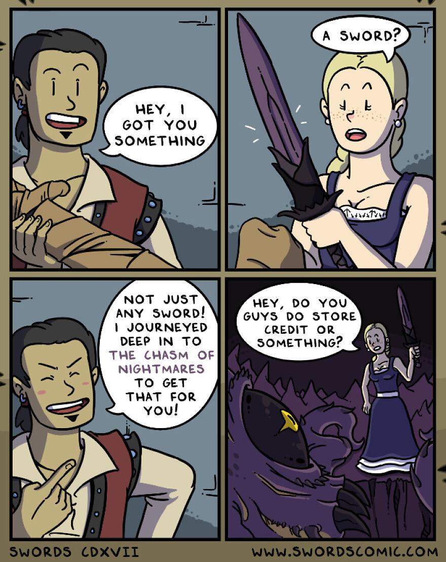 In 2023 My Webcomic All About Swords Turns 5 Years Old