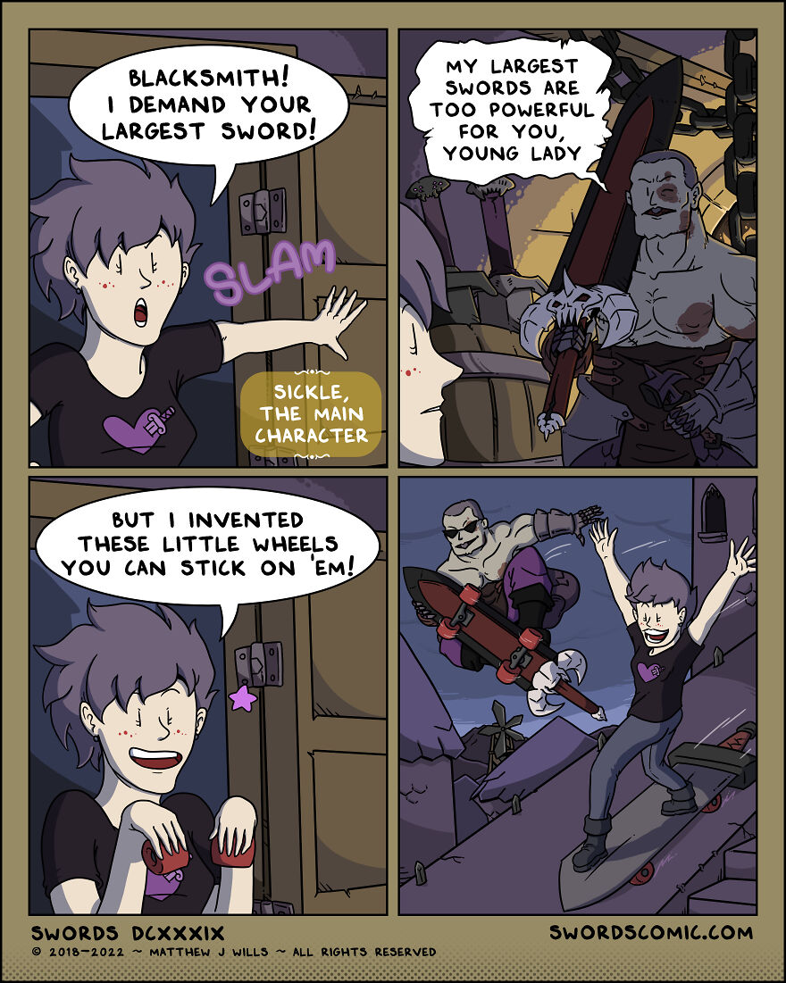 In 2023 My Webcomic All About Swords Turns 5 Years Old