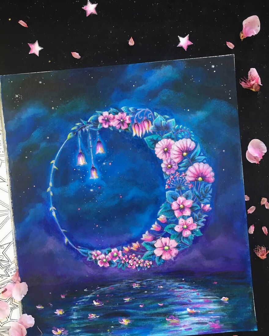 This Artist Patiently Paints Drawings, Turning Them Into Works Of Art