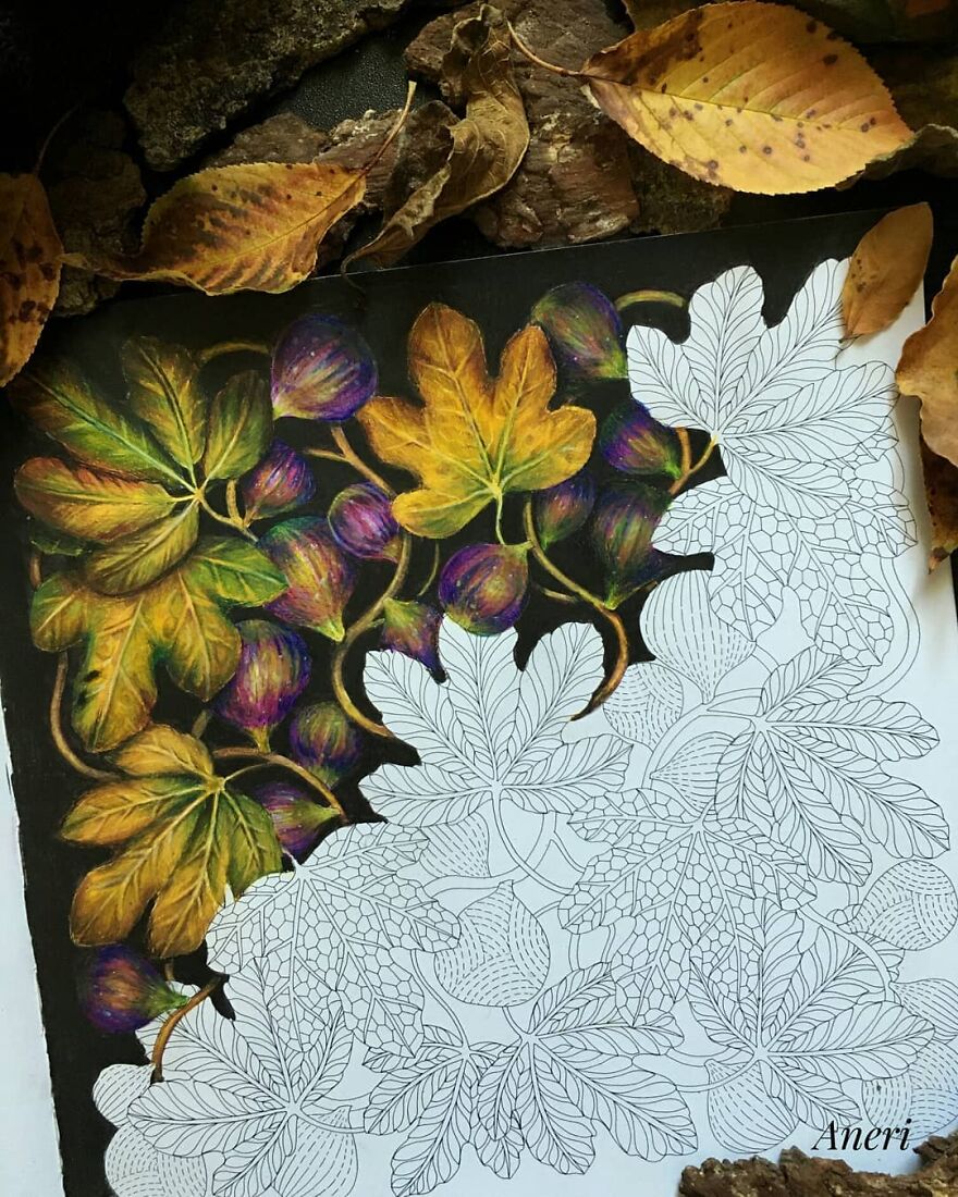 This Artist Patiently Paints Drawings, Turning Them Into Works Of Art