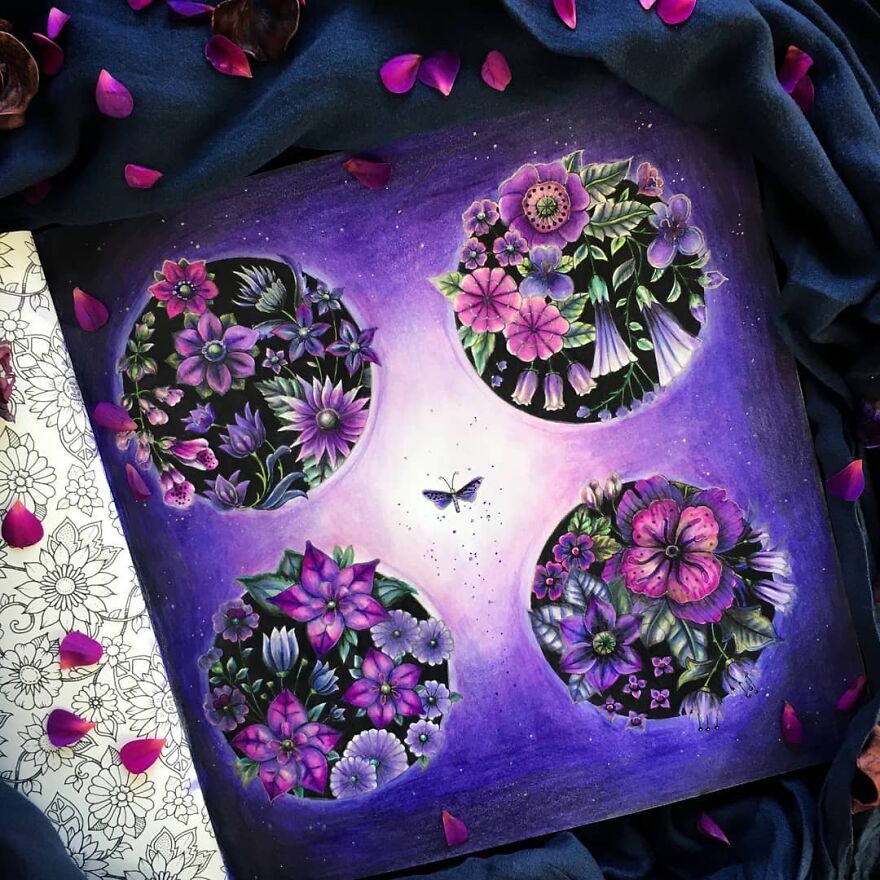 This Artist Patiently Paints Drawings, Turning Them Into Works Of Art