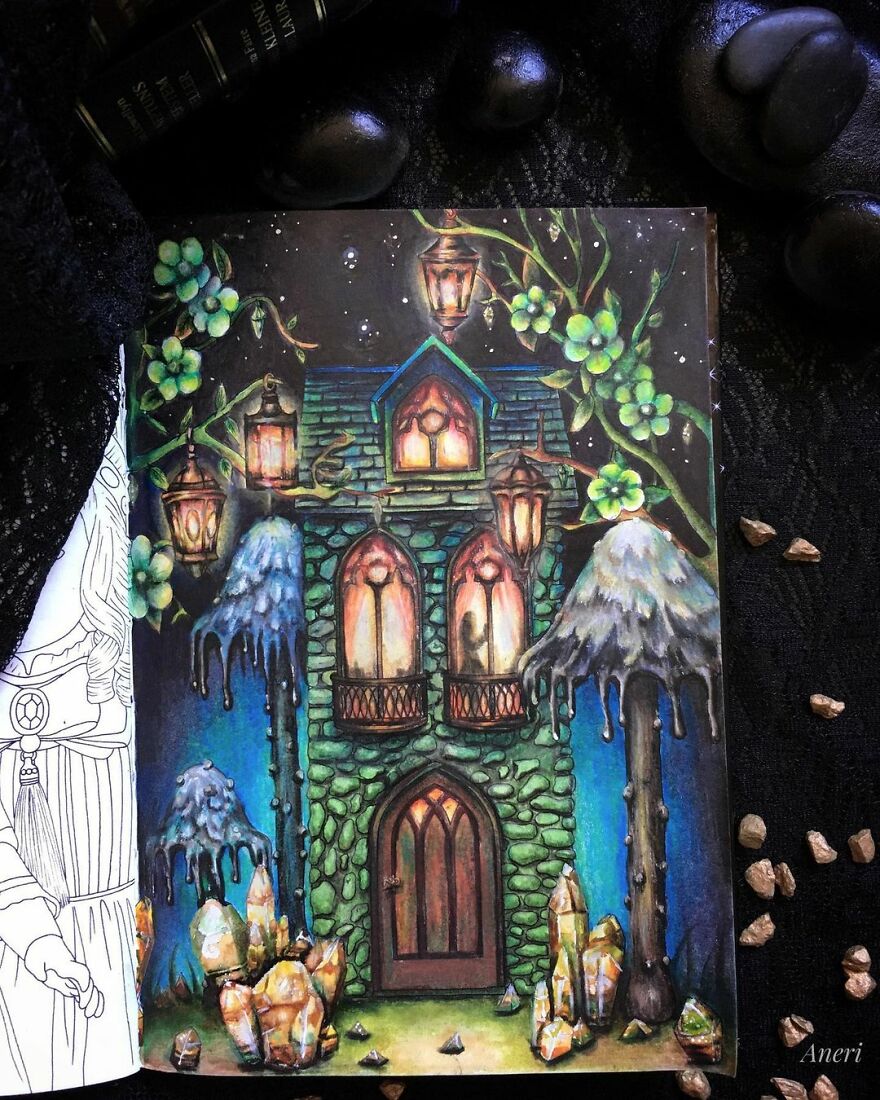 This Artist Patiently Paints Drawings, Turning Them Into Works Of Art