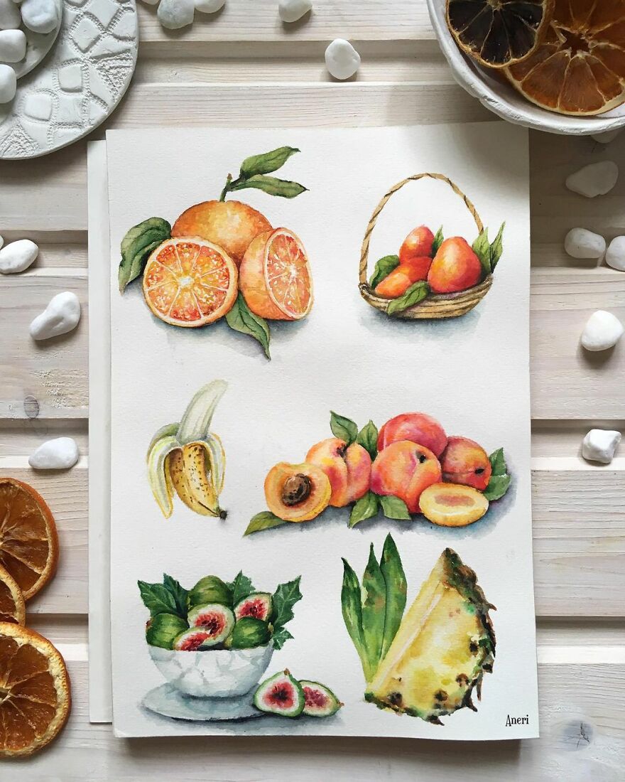 This Artist Patiently Paints Drawings, Turning Them Into Works Of Art