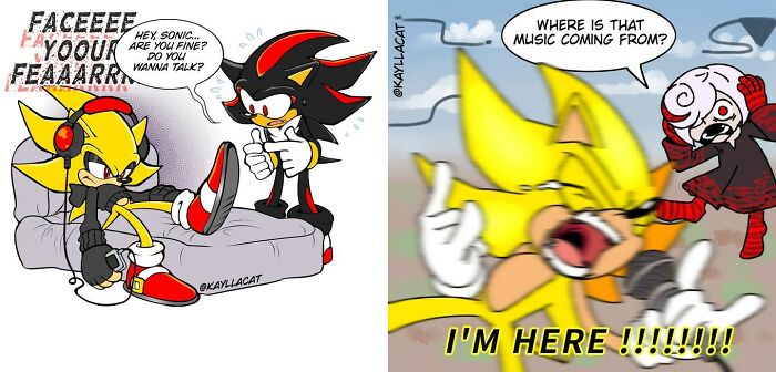 Art By @kayllacat (Both Panels Are Separate, I Combined Them To Meet The Bp Image Size Requirements)