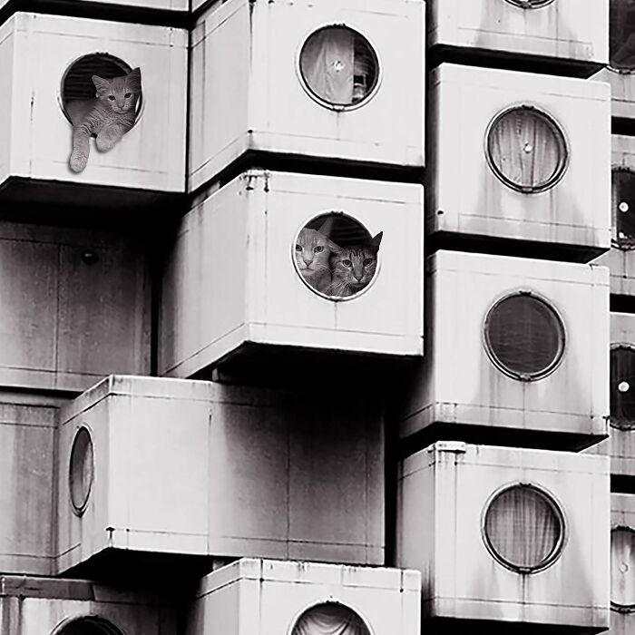 Nakagin Capsule Tower, Kisho Kurokawa, 1972, Shimbashi, Tokyo, Japan