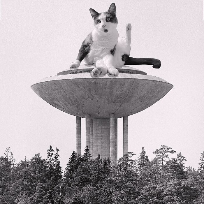 Haukilahti Water Tower, Virkkunen And Co Architects, 1968, Haukilahti, Espoo, Finland