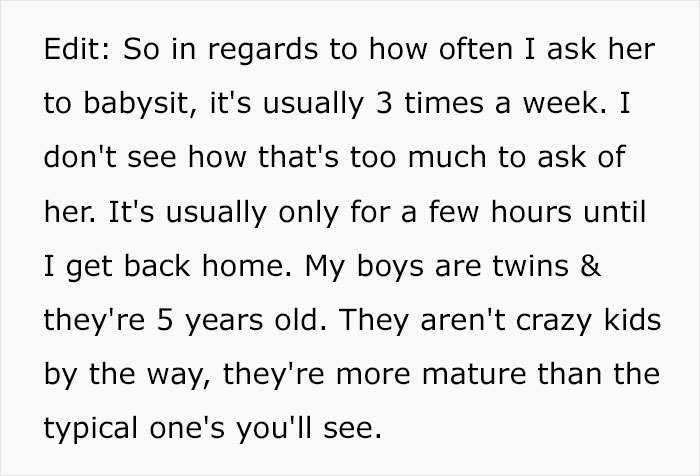 Dad Livid His Daughter Objects To Babysitting His 5 Y.O. Twins, Even Though She Lives With Him Rent-Free