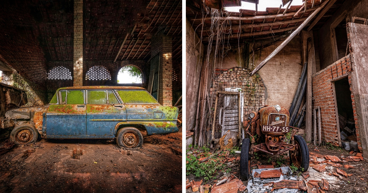 During Our Exploration Of Abandoned Factory, We Were Surprised By  Unexpected Finds Of Classic Cars (17 Pics) | Bored Panda
