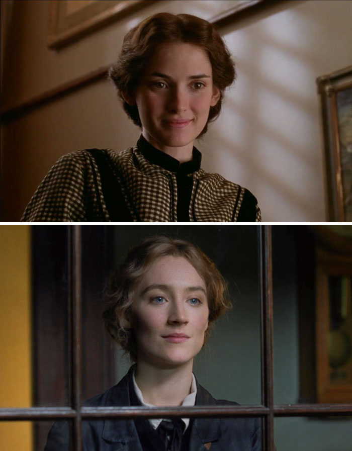 Winona Ryder, Saoirse Ronan — Jo March