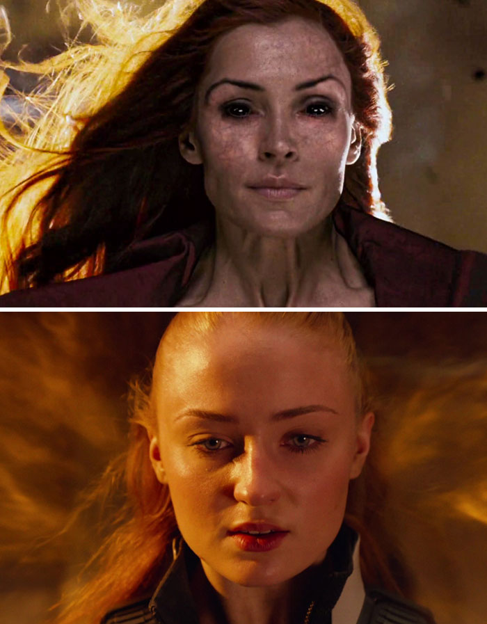 Famke Janssen, Sophie Turner — Jean Grey