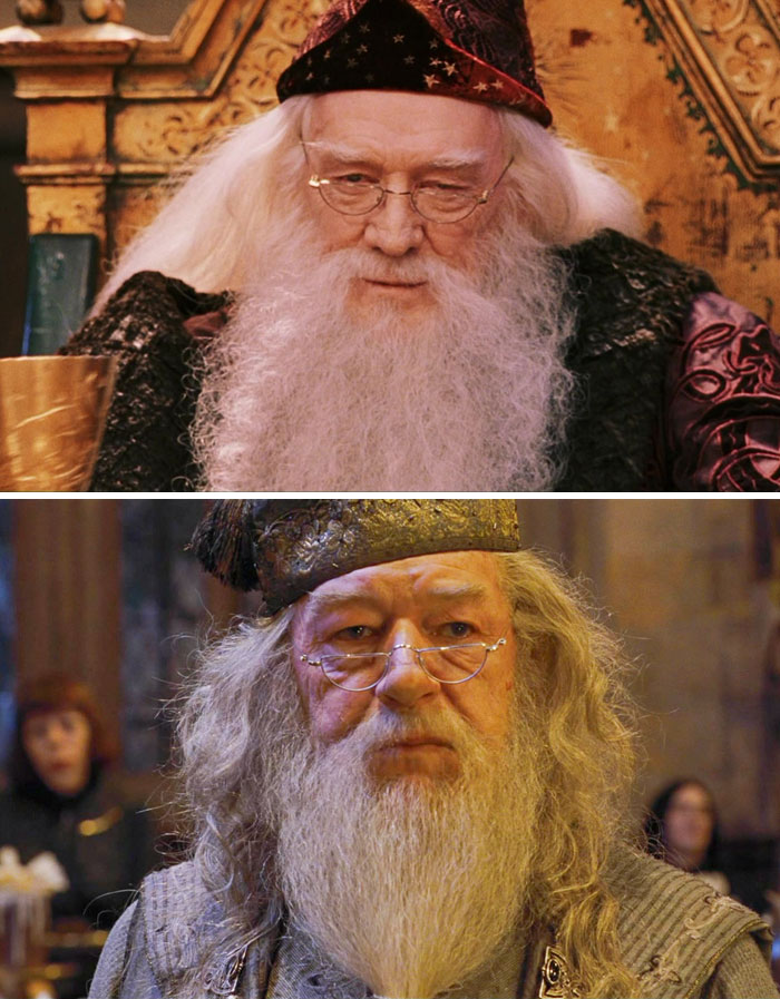 Richard Harris, Michael Gambon — Albus Dumbledore