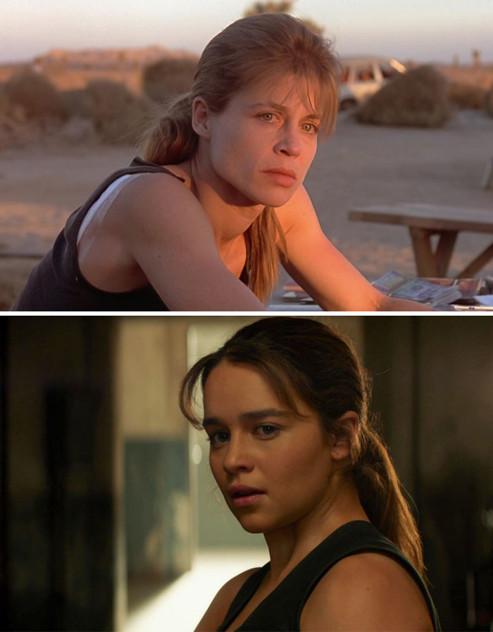Linda Hamilton, Emilia Clarke — Sarah Connor