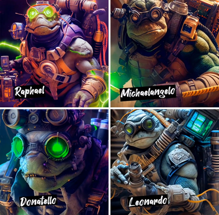 Asking AI To Show Ninja Turtles As Ghostbusters