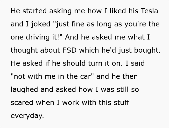 Family Annoyed Son&rsquo;s Girlfriend Yelled To Be Let Out Of Car After The Dad Ignored Her Request To Switch Off &ldquo;Full Self-Driving&rdquo;