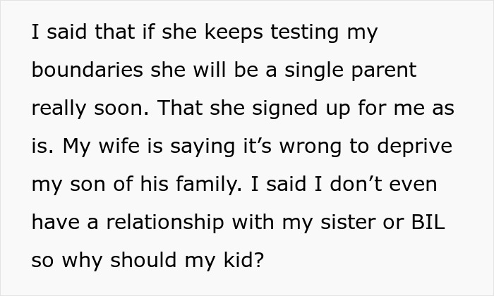 Man Asks If He&rsquo;s Wrong For Forbidding His Sis To See His 2-Year-Old And Also Asking His Wife To Butt Out Of It