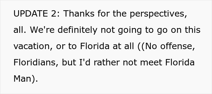 Childless Couple Get Accused Of 'Ruining' A Family Vacation By Not Going, Find Out They Were Expected To Babysit