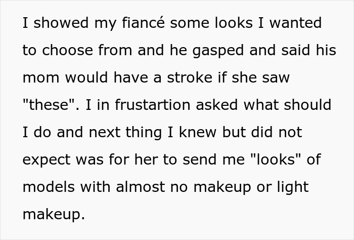 Bride-To-Be&rsquo;s 'Monster-In-Law' Won&rsquo;t Allow Her To Wear The Makeup She Wants And Her Future Husband Is On His Mother&rsquo;s Side