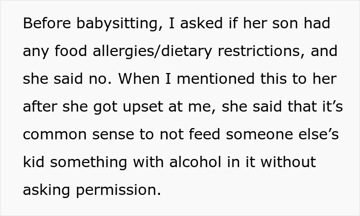Mom Livid At Finding Out Colleague's Pasta Sauce Recipe Contained Wine As She Served It While Babysitting Her 8 Y.O. Kid Mom Livid At Finding Out Colleague's Pasta Sauce Recipe Contained Wine As She Served It While Babysitting Her 8 Y.O. Kid