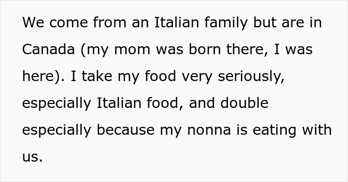 Guy Doesn't Allow Sister's BF To Ruin His Italian Dish With Asian Hot Sauce, Drama Ensues
