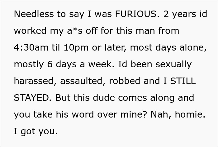 "I Feel Absolutely Zero Remorse": Boss Prioritizes 'Bro Code' With Sexist Employee Over Female Employee's Safety, So She Makes Him Lose Everything