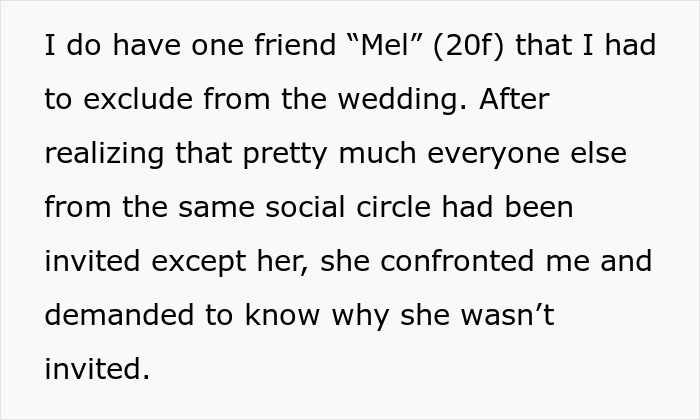 Bride Asks If She's A Jerk To Exclude Her Friend Who's 2 Years Younger From Her "Childfree Wedding", Gets A Reality Check