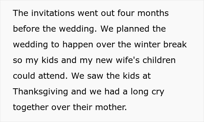 &ldquo;[Am I The Jerk] For Not Asking My Kids To Come To My Wedding After They RSVP&rsquo;d No?&rdquo;