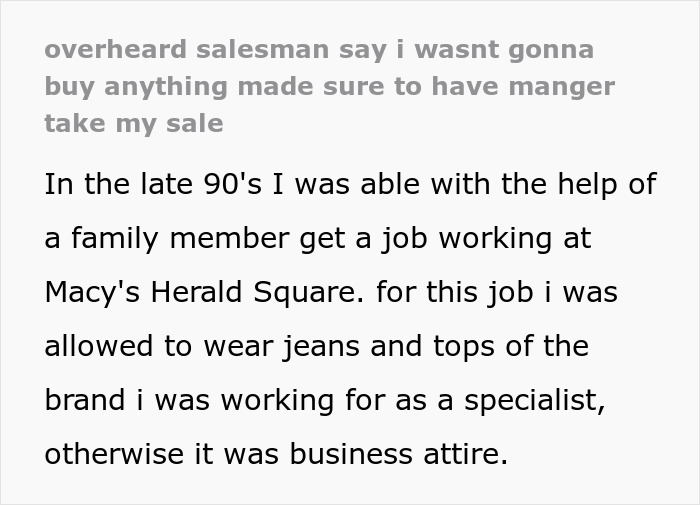 Salesperson Judges A Customer By His Appearance And Ignores Him, Gets Left Without A Commission