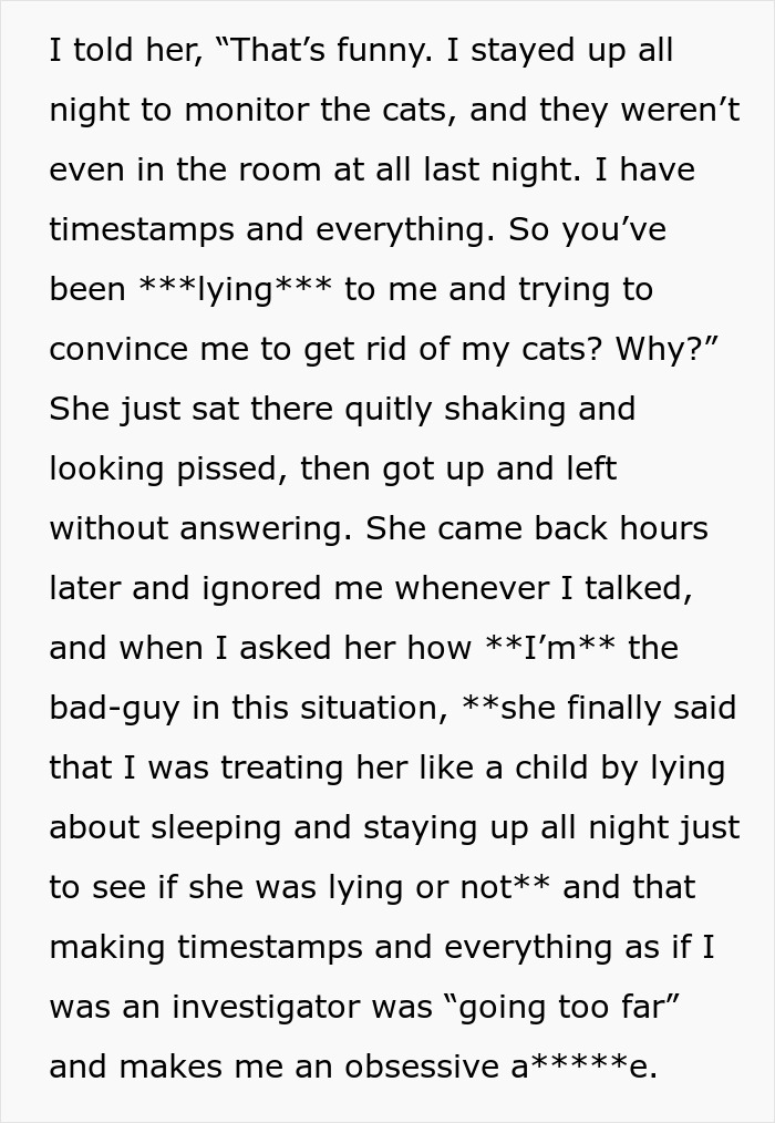 Wife&rsquo;s Lie Surfaces When Husband Decides To Stay Up All Night And Check If His Cats Really Wake His Wife Up