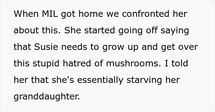 Woman Kicks MIL Out After Discovering She Starved Her Kid As She Kept Making Dinners Containing The One Thing She Hates The Most