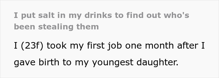 "I Will Never Forget The Look On Her Face": Woman Swaps Sugar For Salt In Her Drink To Catch The Office Thief