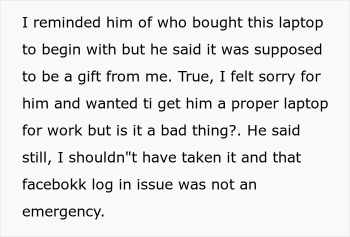"I Thought He Overreacted": Woman Borrows Her Husband&rsquo;s Work Laptop And Doesn&rsquo;t Get Why He&rsquo;s Mad As She Bought It For Him