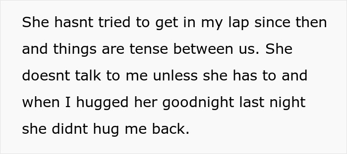 Mom Tells Her 11 Y.O. Daughter That She&rsquo;s &ldquo;Too Old&rdquo; To Cuddle, The Girl Stops Talking To Her Unless Asked