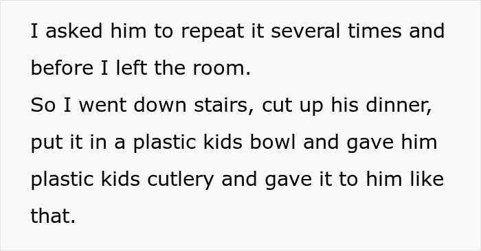 "Am I The Jerk For Putting My Fianc&eacute;'s Food In A Child's Bowl?"