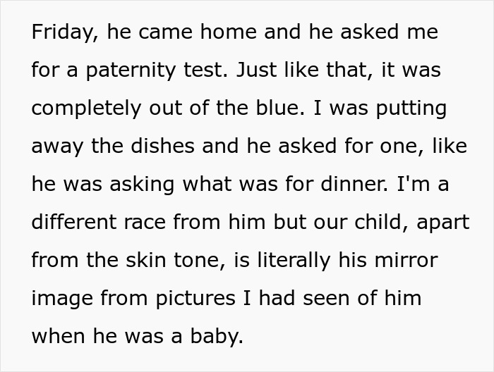 New Mom Left Heartbroken After Boyfriend Asks For A Paternity Test, Decides To Leave Him Immediately After The Test Shows He's The Father New Mom Left Heartbroken After Boyfriend Asks For A Paternity Test, Decides To Leave Him Immediately After The Test Shows He's The Father
