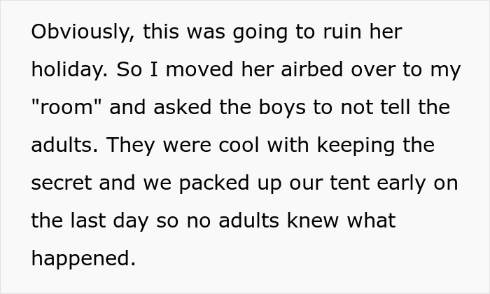 "[Am I The Jerk] For Moving My Trans Sister Into My 'Room' On Our Camping Holiday?"