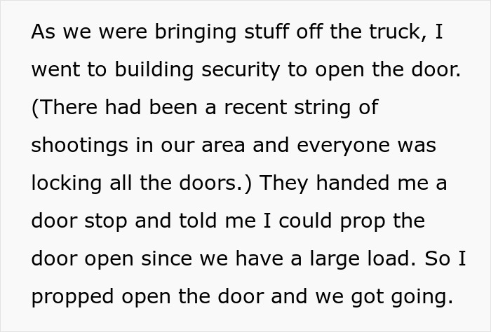 &ldquo;I Can&rsquo;t Prop The Door Open? Alrighty Then&rdquo;: Moving Company Employee Maliciously Complies With Maintenance Manager&rsquo;s Request